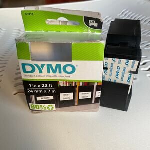 Dymo D1 Electronic Tape cartrdge - 1" - White - 1 Each